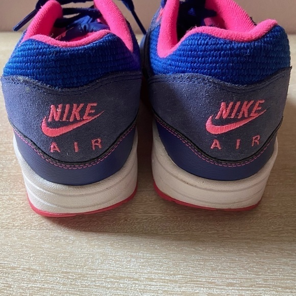 Nike Air Max 1 Rare Original Cobalt Blue & Pink Sneakers Tennis Shoes Size 7.5 - Picture 7 of 9